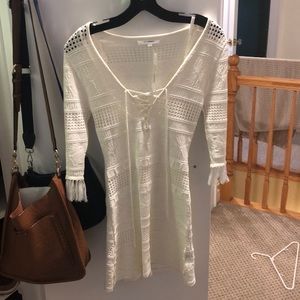 beautiful white summer eyelet dress